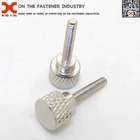 China precise nonstandard cnc machining brass knurled thumb screw