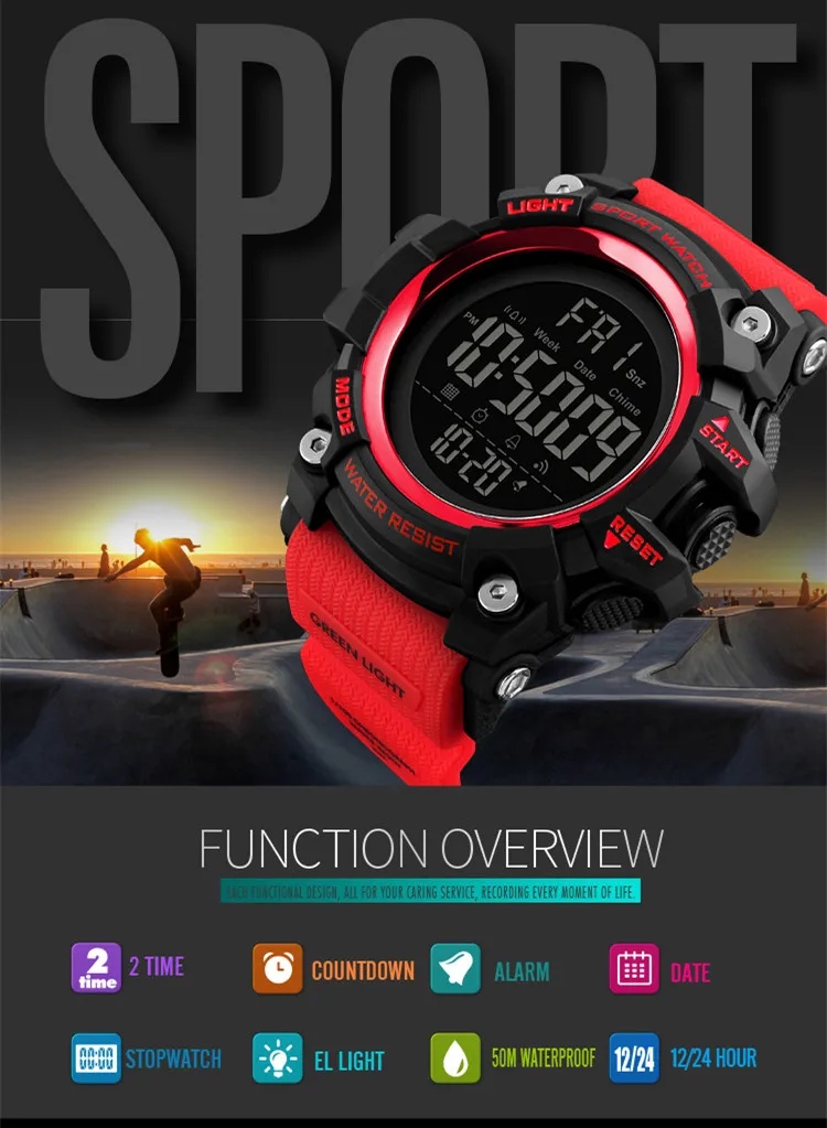 Skmei 1384 best selling digital sports wrist watch business cheap watches for men