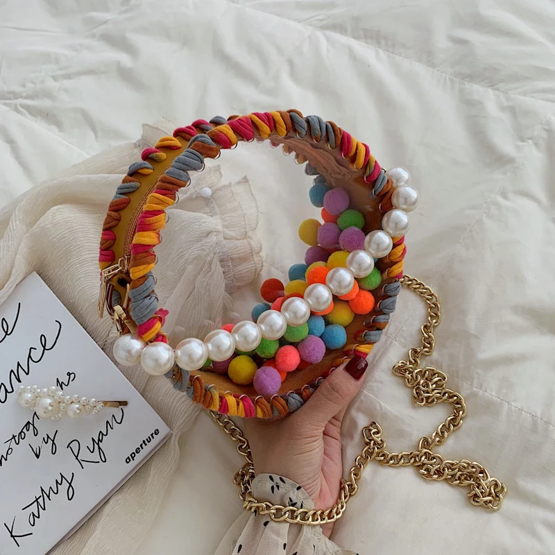 Hyuna style handmade woven bag 2019 fashion pearl acrylic transparent bag diy material colorful crossbody bag
Hyuna style handmade woven bag 2019 fashion pearl acrylic transparent bag diy material colorful crossbody bag