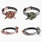 High quality flower safety dog collar from dog collar making supplies