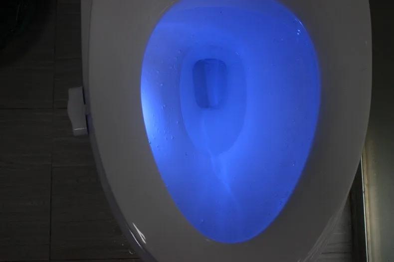 8 Colors Rotated LED Toilet Light , Motion Activated Toilet Light Sensor Switch