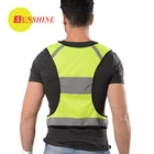 L-XXL personal safety hi vis men mesh vests