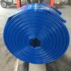 6 Inch Pvc Irrigation Lay Flat Hose , Colored flexible Pvc layflat hose Pipe