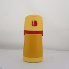 Manbo Brand Double Wall Stainless Steel Vacuum Flask Kids Water Bottle With Straw