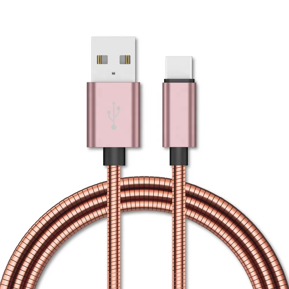 High Quality Wholesale Stainless Metal Spring For Iphone Charger Cable 3FT Original Usb Cable OEM Brand, Silver,gold,black,rose red
High Quality Wholesale Stainless Metal Spring For Iphone Charger Cable 3FT Original Usb Cable OEM Brand, Silver,gold,black,rose red
