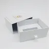 Custom logo paper cardboard slide out packaging drawer box with foam insert
