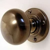custom antique brass round door knob