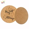 Beer Paper Placemats Custom Round Tea Glass Wooden Coasters Laser-cut Felt Pattern Color Cork Pad Board Costers Cup Coaster