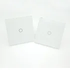 EU 1/2/3 Gang Tuya Touch Light Smart Switch Wifi Wall Switch With Alexa Google