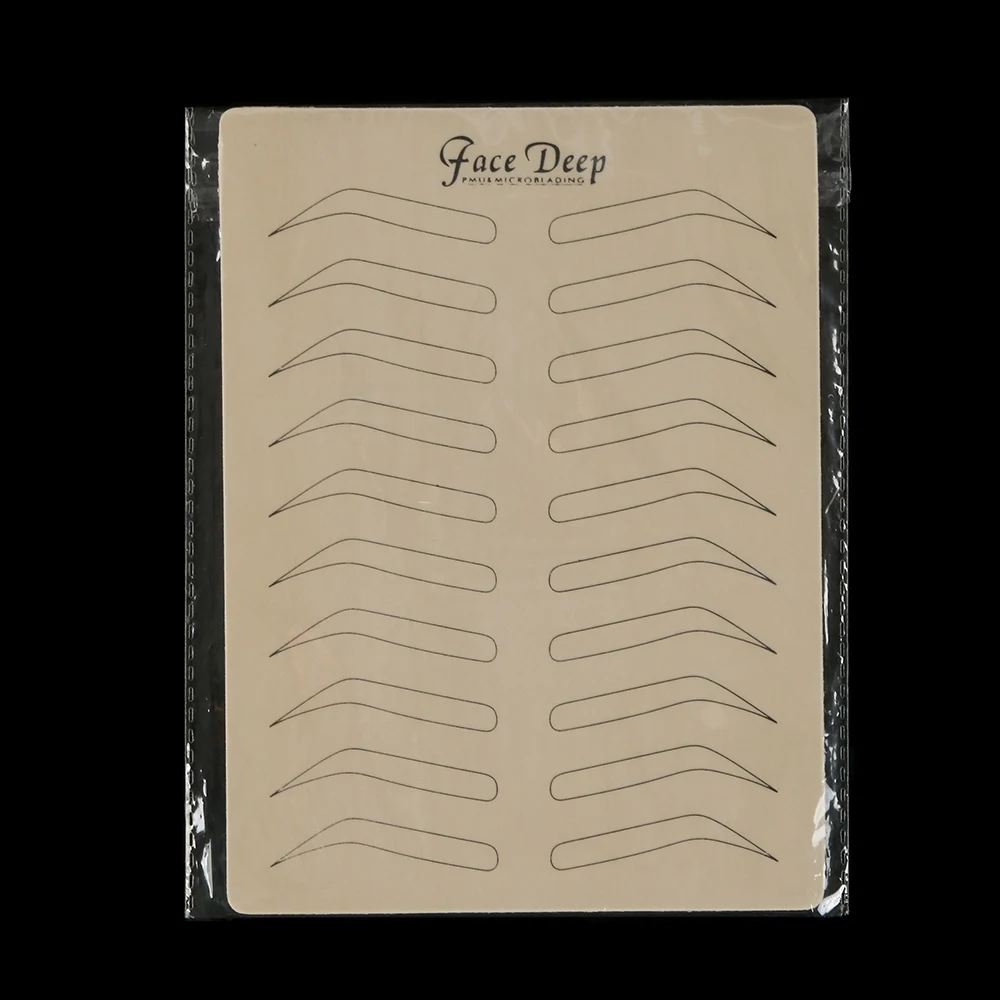 Hot Sale Inkless Practice Blank Latex Skin Tattoo Practice Mats with Black Eyebrow Shape
Hot Sale Inkless Practice Blank Latex Skin Tattoo Practice Mats with Black Eyebrow Shape