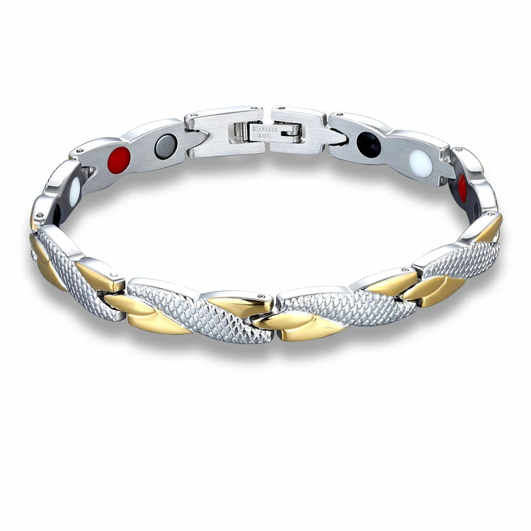 

Modalen Women Infrared Ion Magnet Germanium Therapeutic Magnetic Sport Bracelet, Customized color