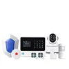 Smart GSM/3G WiFi GPRS SMS alarm system with Contact ID/SIA for CMS & fingerprint door lock supported home security alarm system