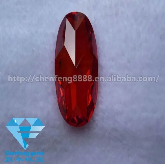 

Oval shape brilliant cut blood red tajikistan synthetic 8# ruby with best price