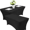 stretch table cloth 6' ft Spandex Fitted Stretch Tablecloth Rectangular Table Cover Wedding Banquet Party