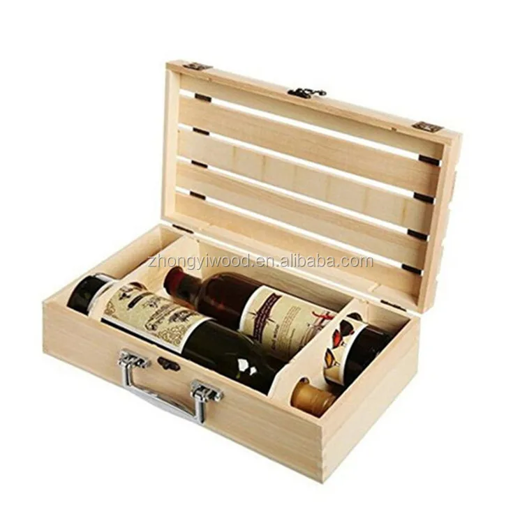 factory engraved wooden craft wine gift box with
