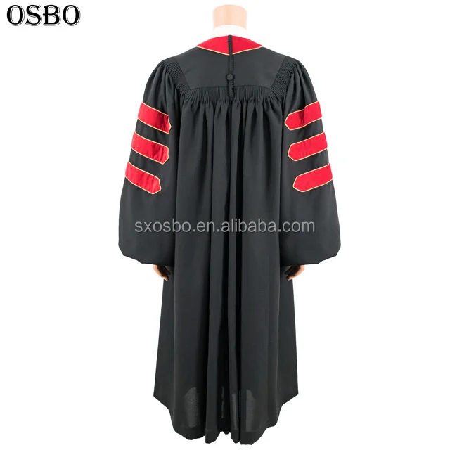 style design unisex graduation toga ,phd graduation gowns robes