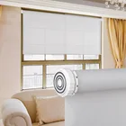 Cheap 100% Polyester Luxury Roller Shades Fabric Blackout electric roller blind motor 35mm