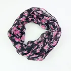 Neck designer voile fabric infinity ring scarf