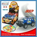 china factory hot selling and popular Super friction hammer jeep 4x4 candy toy car with big wheel