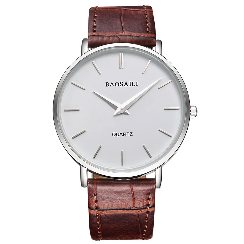 Fashion Brown Smooth Leather Mens Watch BAOSAILI Brand Minimalist Design Business Watch for Men Clock, Black;brown
Fashion Brown Smooth Leather Mens Watch BAOSAILI Brand Minimalist Design Business Watch for Men Clock, Black;brown