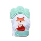 Food Grade Silicon Sounding Baby Glove Teether animal teething mitten
