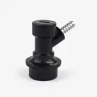 Ball Lock Homebrew Keg Quick Disconnects - Liquid out with 1/4"Barb with Stainless Steel 304 Hose Clamp for homebrew