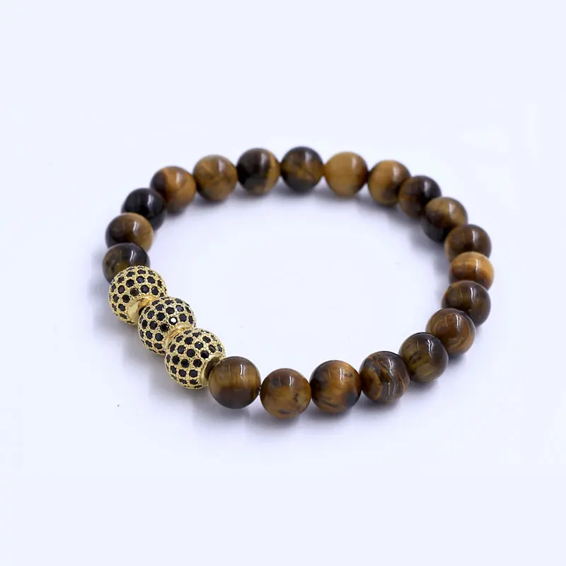 Tiger Eye CZ Disco Ball Beads Bracelets & Bangles Trendy Natural Stone Bracelet For Women Famous Brand Men Jewelry
Tiger Eye CZ Disco Ball Beads Bracelets & Bangles Trendy Natural Stone Bracelet For Women Famous Brand Men Jewelry
