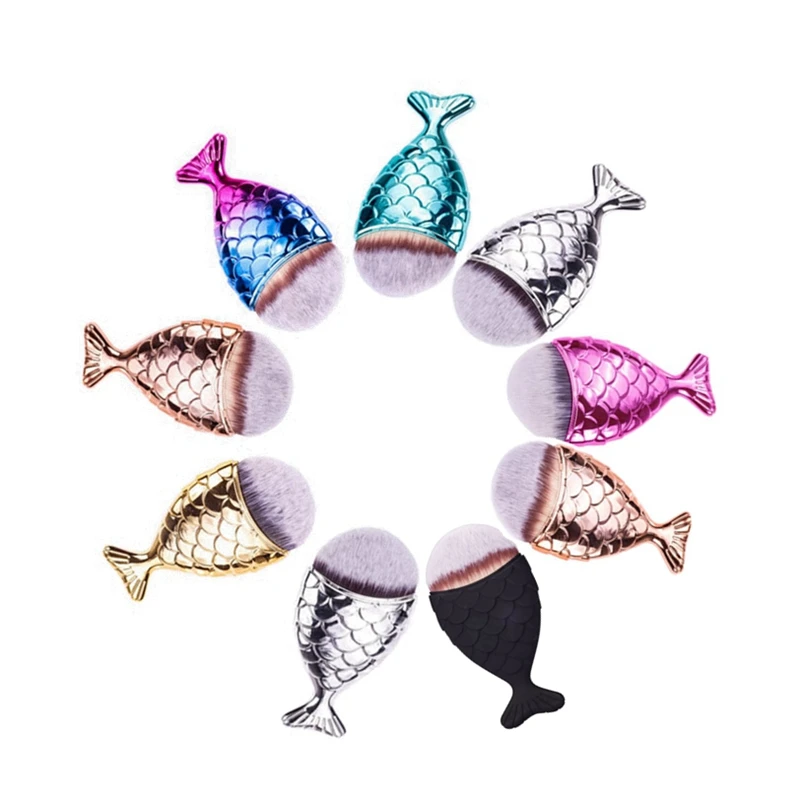 Wholesale 7 Colors Mermaid Tail Designs Make Up Brush Beauty Foundation Glitter Makeup Brush, 7 colors make up brush
Wholesale 7 Colors Mermaid Tail Designs Make Up Brush Beauty Foundation Glitter Makeup Brush, 7 colors make up brush