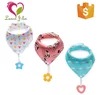 Wholesale Custom Brand Baby Gifts Set 100% Cotton Bandana Bibs With Soother