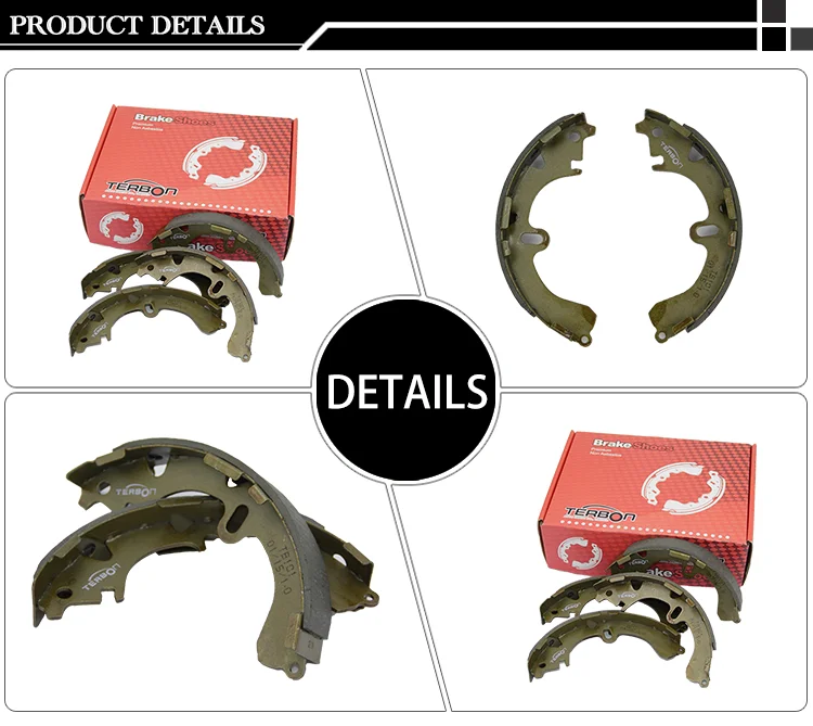 Factory Prices Semi-metallic Drum Brake Shoe Set