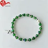 green plastic crystal beads rosanry bangle bracelets