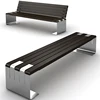 Factory Custom Black Modern Wooden Long bench