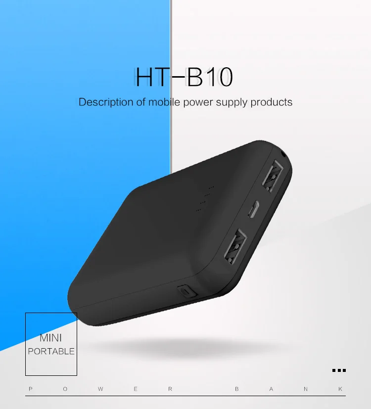 New arriving products rubber finish power bank rohs power bank 10000mah for coffee shop - ANKUX.COM