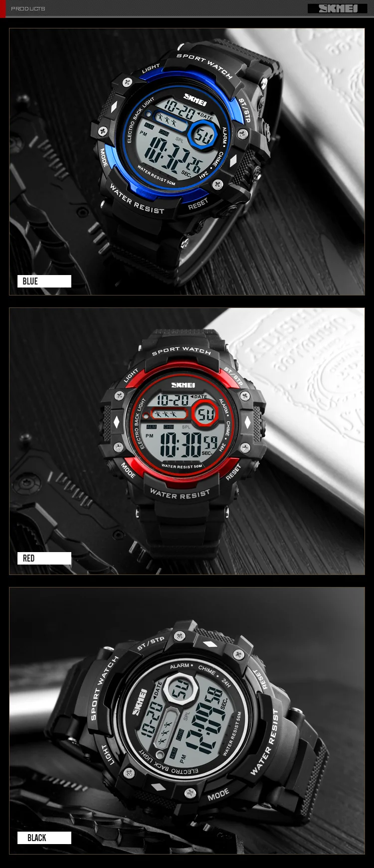 SKMEI 1325 Men's Digital Sports Waterproof Watches Direct From Manufacturer