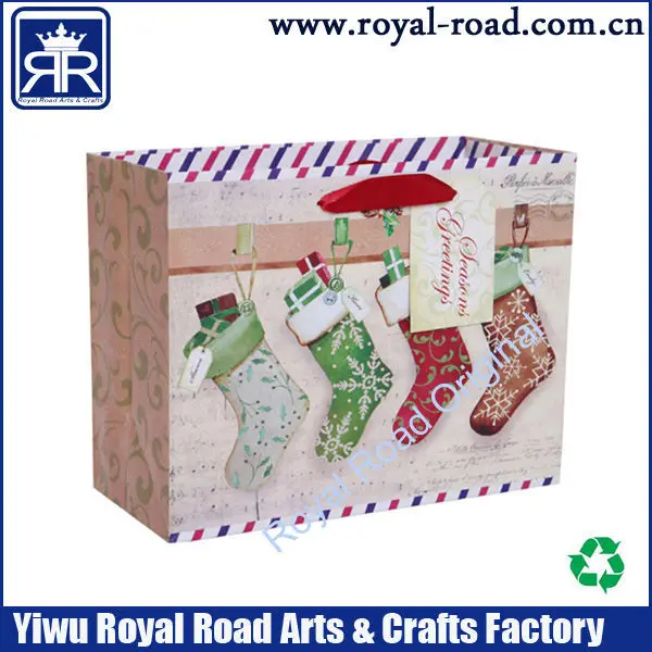 charming holiday gift paper bag the owl printed shopping bag in