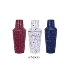 Private Label Bar Tool Kit Speckled Painted Cocktail Shaker with Build in Strainer