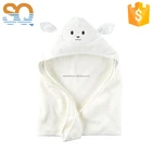 100% cotton custom terry baby towel with cap