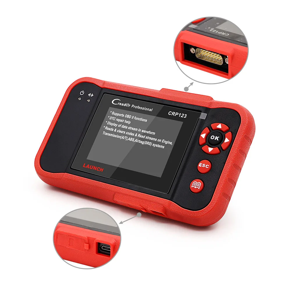 Displays live O2 sensor test data Performs modules present test Launch CRP123 car diagnostic machine
Displays live O2 sensor test data Performs modules present test Launch CRP123 car diagnostic machine