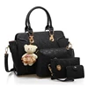High quality fashion 4 in 1set leather bag for ladies, women composite bag