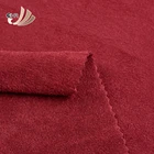 Soft beautiful weft microfiber polyester spandex blend knitted suede cloth fabric