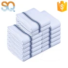 Machine Washable Cotton White Kitchen Dishcloths fabric Tea Towel