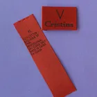 provide special red warp woven main and care label for garment