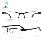 wholesale eyeglasses frames New product Half Rim Aluminium optical frame STOCK