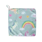 Wholesale sublimation printed white blank plush microfiber Towels For Sublimation