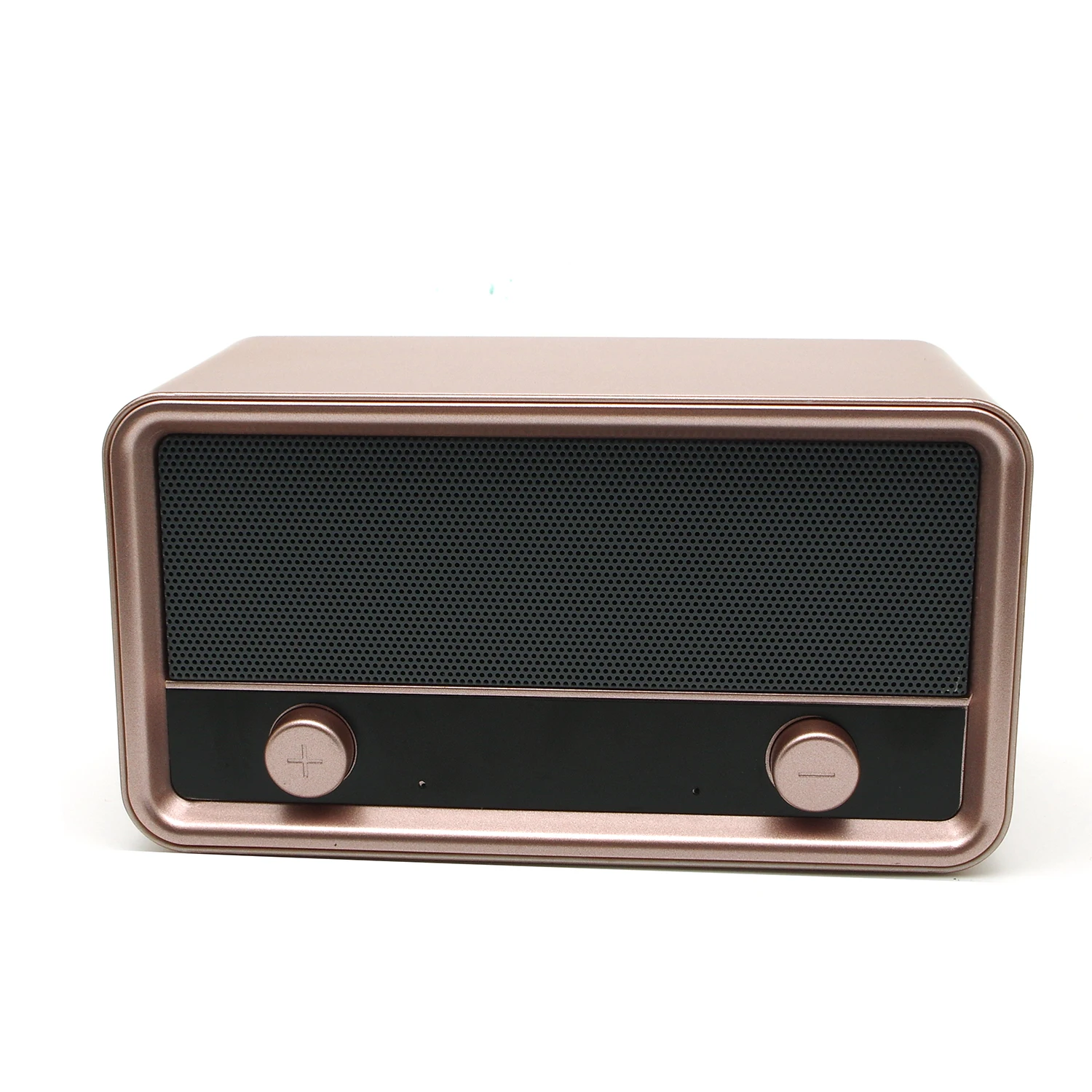 China factory leather boombox retro portable mini bluetooth speaker with remote control FM radio LCD sspeakern - ANKUX.COM