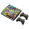 Game console and controllers decal vinyl skin sticker Contemporary stylish sticker for ps3 slim
