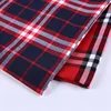 Red plaid dobby design surplus shirting shirt fabric printed cotton woven