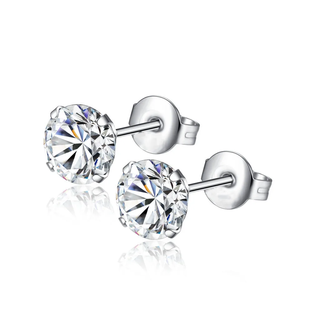 Hot Sale 925 Sterling Silver Screw Back Stud Earrings Faux Crystal Prong Set Zirconia Stud Earring
Hot Sale 925 Sterling Silver Screw Back Stud Earrings Faux Crystal Prong Set Zirconia Stud Earring