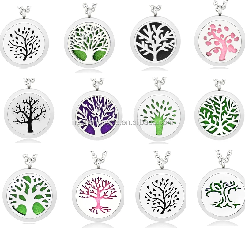 Best Selling 30mm Stainless Steel tree of life Aromatherapy Essential Oil Diffuser Perfume Locket Necklace with Pads
Best Selling 30mm Stainless Steel tree of life Aromatherapy Essential Oil Diffuser Perfume Locket Necklace with Pads