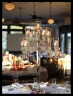 Nice design Crystal Glass Candelabra Wedding Center Piece for Decoration on sale